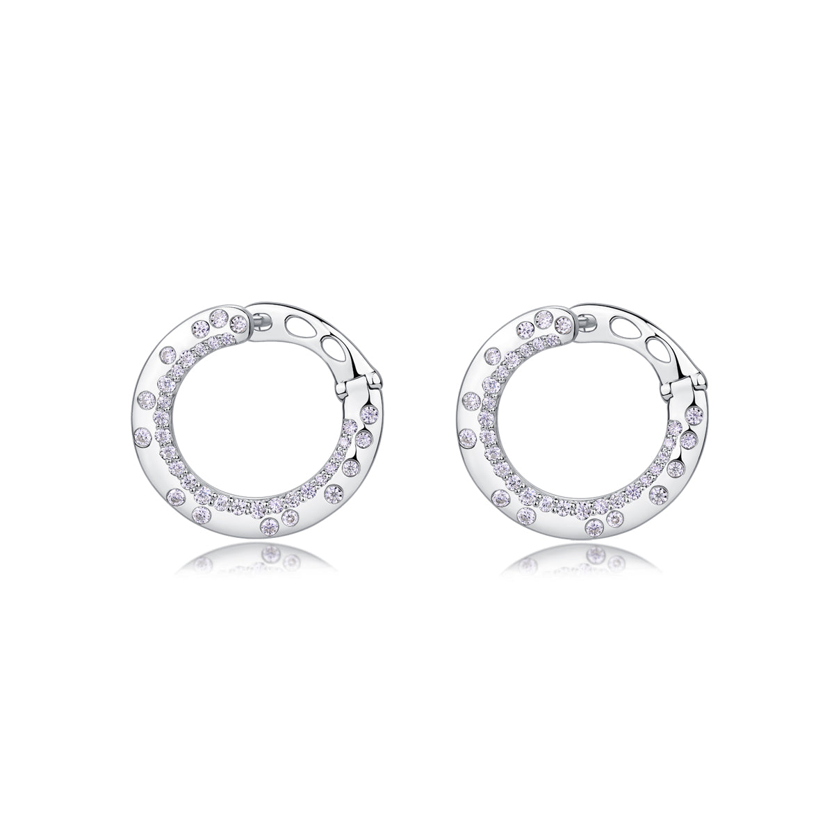 WHITE MOISSANITE DESIGNER EARRINGS