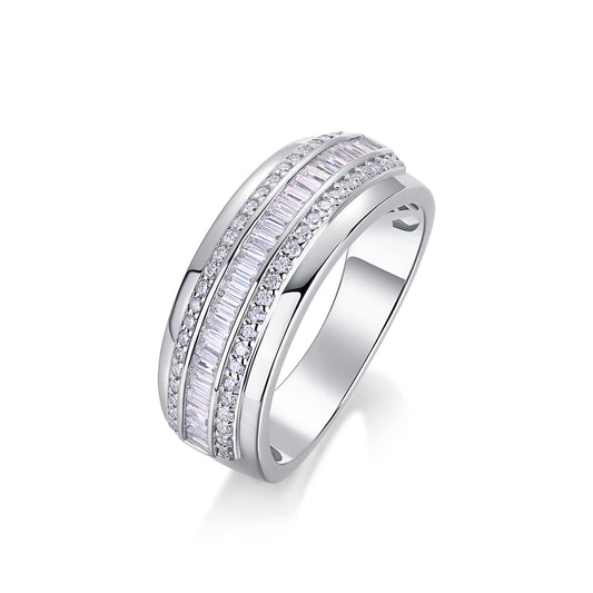 WIDE MOISSANITE BAND