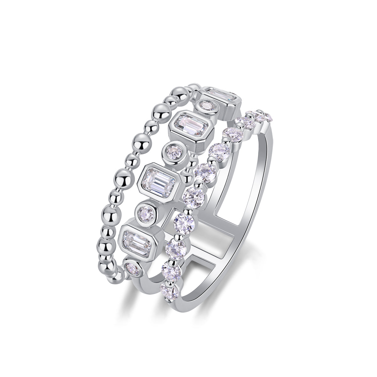 THREE BAND STATEMENT RING
