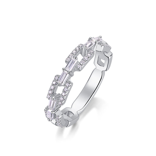 WHITE MOISSANITE FASHION BAND