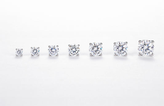 PLAIN MOISSANITE EARRINGS FOR EVERYDAY